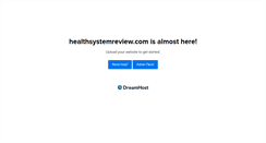 Desktop Screenshot of healthsystemreview.com