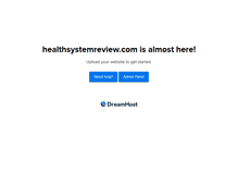 Tablet Screenshot of healthsystemreview.com